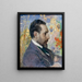 Portrait von Oscar Levertin - Carl Larsson — gerahmtes Bild an der Wand