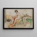 Das Modell und die Mannequins - Carl Larsson — gerahmtes Bild an der Wand