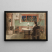 Wenn die Kinder schlafen - Carl Larsson — gerahmtes Bild an der Wand