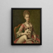 Portrait von Jane Gomm 1753-1822 - Carl Ludwig Christinek — gerahmtes Bild an der Wand
