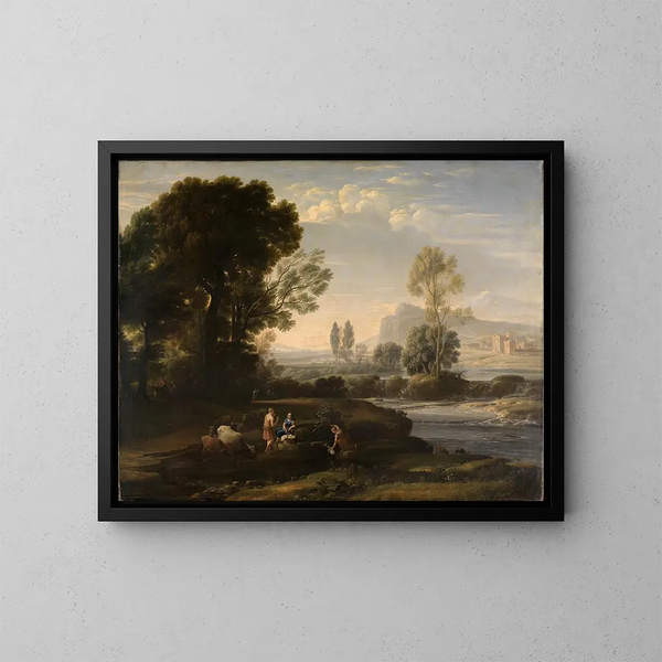 Die Flucht nach Ägypten - Carl Ludwig Kaaz — gerahmtes Bild an der Wand