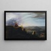 Gott zeigt Moses das Gelobte Land vom Gipfel des Berges Nebo - Carl Ludwig Kuhbeil — gerahmtes Bild an der Wand