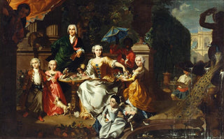 Carl Marcus Tuscher - A Family Group on a Terrace in the Grounds of a Villa.webp