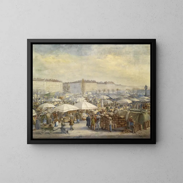 Könige auf dem Naschmarkt - Carl Massmann — gerahmtes Bild an der Wand