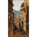 Eine Straße in Ragusa - Carl Moll — gerahmtes Bild an der Wand