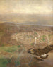 Aussicht auf Wien aus einer Höhe von 3000 m über der Gloriette von Schönbrunn - Carl Moll — Ansicht des Kunstwerks