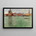 Venedig, Santa Maria della Salute und Campanile di San Marco - Carl Moll — gerahmtes Bild an der Wand
