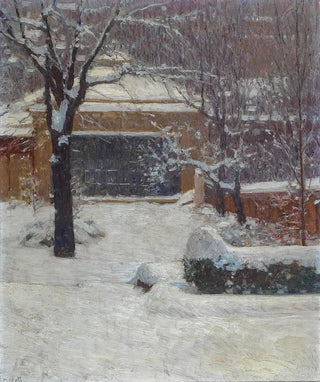 Carl Moll - Winter at Hohe Warte Rothschild Gardens.webp