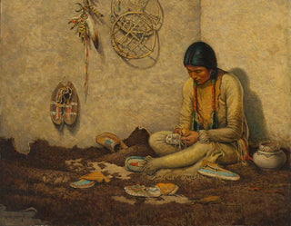 Carl Moon - A Moccasin Maker.webp