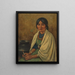 Frau von Taos - Carl Moon — gerahmtes Bild an der Wand