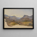 Vue de Subiaco avec un pont au premier plan - Carl Morgenstern — gerahmtes Bild an der Wand