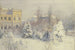 Ansicht des Südens auf das Kunstinstitut Städel im Winter - Carl Nebel — Ansicht des Kunstwerks