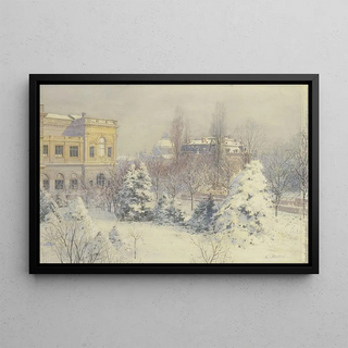 Carl Nebel - Blick von Sden auf das Stdelsche Kunstinstitut im Winter.webp