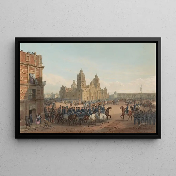 Carl Nebel - Genl Scotts entrance into Mexico Plate 45.webp