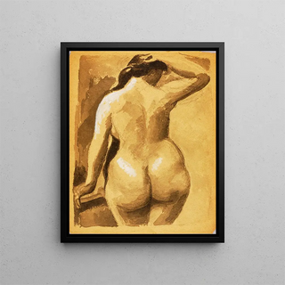 Carl Newman - Back View of Female Nude.webp
