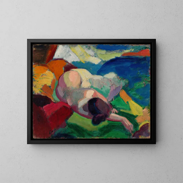 Akt - Carl Newman — gerahmtes Bild an der Wand