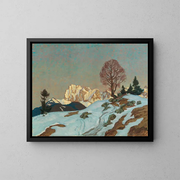 Lueurs nocturnes au Karwendel - Carl O'Lynch de Town — gerahmtes Bild an der Wand