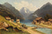 Der Sechsenhof am Achensee im Tirol - Carl Prestele — Ansicht des Kunstwerks