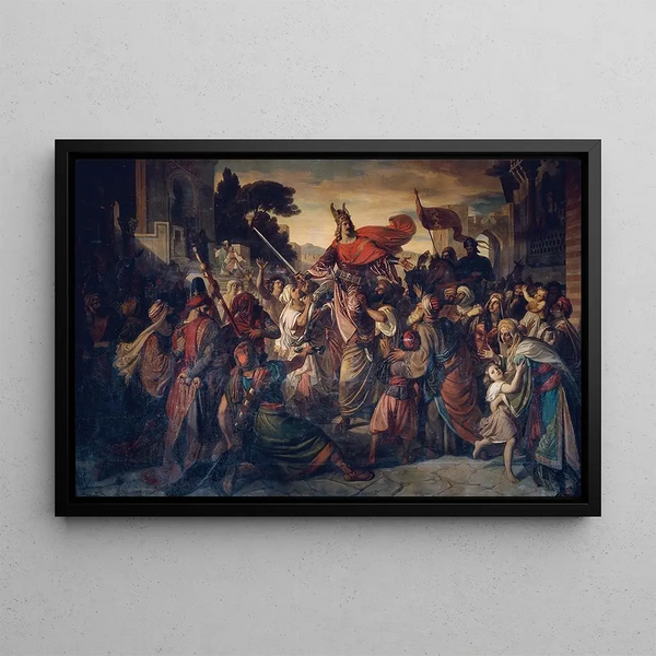 Carl Rahl - Der Empfang Manfreds 12311266 bei den Sarazenen in Luceria im Jahre 1254.webp