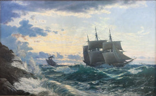 Carl Rasmussen - Skibe som morgenen efter en storm klarer landet for sig.webp