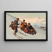 Winter in Grönland - Carl Rasmussen — gerahmtes Bild an der Wand