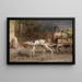 En route vers le marché - Carl Reichert — gerahmtes Bild an der Wand