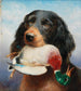 Setter Gordon mit Stockente - Carl Reichert — Ansicht des Kunstwerks