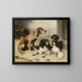 Nach der Jagd - Carl Reichert — gerahmtes Bild an der Wand