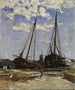 Studie für den Hafen von Dordrecht 1880 Göteborg Kunstmuseum - Carl Skånberg — Ansicht des Kunstwerks