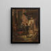 Der Maler im Atelier - Carl Spitzweg — gerahmtes Bild an der Wand