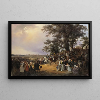 Carl Stefan Bennet - Review in Ladugrdsgrde Fields during Czar Nicolaus Visit in 1838.webp