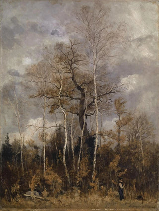 Carl Theodor MeyerBasel - Oak and Birch Trees in Early Spring.webp