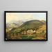 Ansicht des Anwesens von Saint-Christoph, Saint-Christophen bei Prigglitz, Niederösterreich - Carl Thöndel — gerahmtes Bild an der Wand