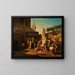 Szenen der Verteidigung einer spanischen Stadt während eines Guerillakriegs - Carl von Heideck — gerahmtes Bild an der Wand
