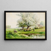 Landschaftsbild - Carl Weber — gerahmtes Bild an der Wand