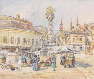 Säule der Heiligen Dreifaltigkeit in Mödling - Carl Weiss — Ansicht des Kunstwerks