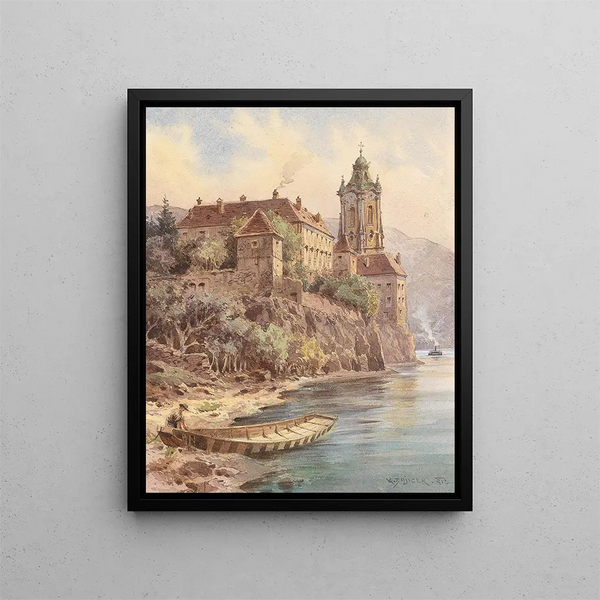 Dürnstein - Carl Wenzel Zajicek — gerahmtes Bild an der Wand