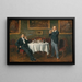 Zigarren nach dem Abendessen - Carl Wilhelm Anton Seiler — gerahmtes Bild an der Wand