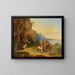 Die Griechen ruhen auf dem Weg zum Markt - Carl Wilhelm von Heideck — gerahmtes Bild an der Wand
