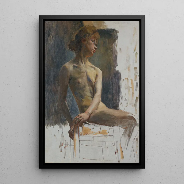 Reproduktion des Gemäldes Studie eines Modells - Carl Wilhelmson