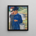 Zwei Mädchen auf der Straße - Carl Wilhelmson — gerahmtes Bild an der Wand