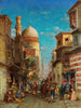 Szenen aus der Straße an der Kaï Bey Moschee in Kairo - Carl Wuttke — Ansicht des Kunstwerks