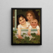 Drei Kinder am Fenster - Carl von Bergen — gerahmtes Bild an der Wand
