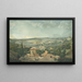 Vue de Paris depuis la terrasse du Pavillon de Brimborion - Carle Vernet — gerahmtes Bild an der Wand