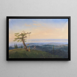 Carlo Bossoli - Abendliches Vergngen vor den Toren Konstantinopels.webp