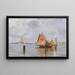 Bateaux de pêche dans la lagune de Venise - Carlo Brancaccio — gerahmtes Bild an der Wand