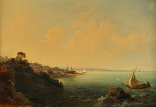 Carlo Brioschi - Felskste und Segelboote.webp