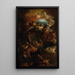 Tod des heiligen Augustinus - Carlo Carlone — gerahmtes Bild an der Wand