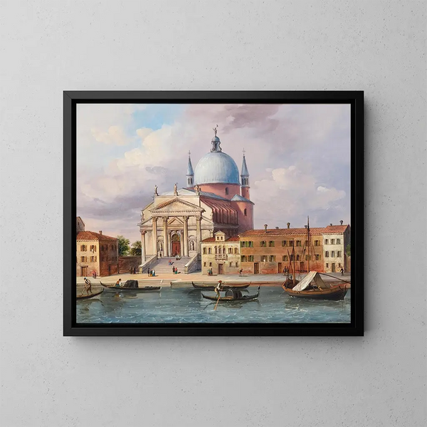 Venedig, die Kirche des Santissimo Redentore - Carlo Grubacs — gerahmtes Bild an der Wand