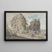 Ruinen rechts von der Via Appia - Carlo Labruzzi — gerahmtes Bild an der Wand